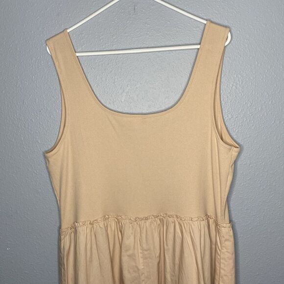 A New Day Peach Crew Top High Low Dress Size XXL - Picture 7 of 9